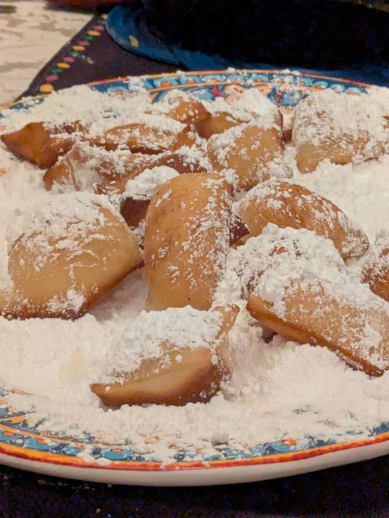 angled beignets